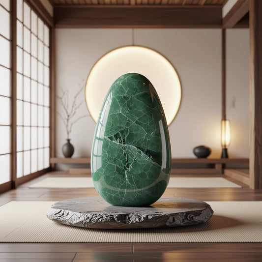 Pietra di giada come simbolo di equilibrio e lusso naturale