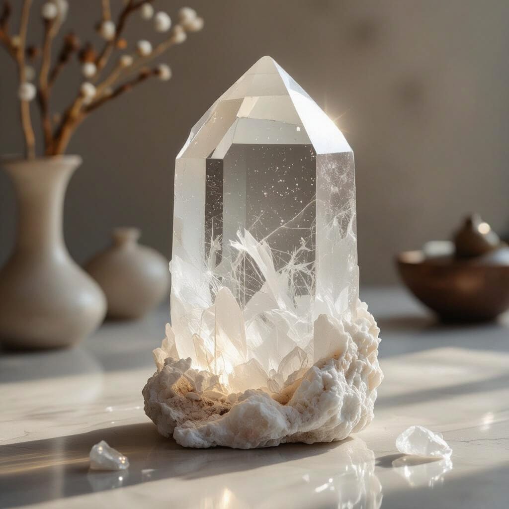 Cristallo di selenite per purificare e impreziosire gli interni
